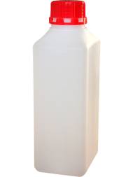 Бутыль пластиковая квадратная с пробкой, ПБп 1-1к , 1 л