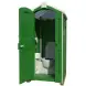 Мобильная туалетная кабина &quot;Люкс&quot; в разборе зеленая
