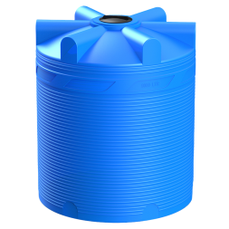 Емкость (резервуар) пластиковая вертикальная с крышкой, 9000 л, синий [TV9000S13]