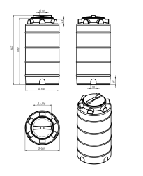 Емкость ЭВЛ-Т 200 л