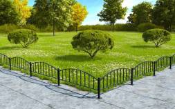 Газонное металлическое ограждение ГО-4, 1 пог. м.