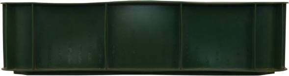 Ящик пластиковый сплошной, 430х330х110 мм, зеленый [405]