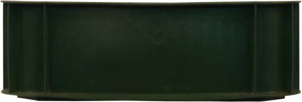 Ящик пластиковый сплошной, 430х330х110 мм, зеленый [405]