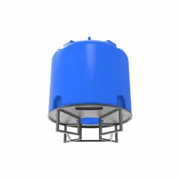 Емкость TR 5000 л под плотность до 1,2 г/см3 синяя на основании для полного слива F