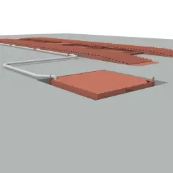 Эстакада разборная металлическая &quot;Комфорт&quot;, 10м, грузоподъемность 50т, красная