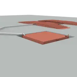 Эстакада разборная металлическая &quot;Комфорт&quot;, 4м, грузоподъемность 50т, красная