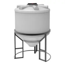 Емкость ФМ 1000 л под плотность до 1,2 г/см3 белая в обрешетке