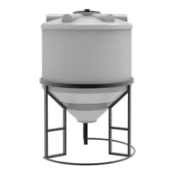 Емкость ФМ 1000 л под плотность до 1,5 г/см3 белая в обрешетке