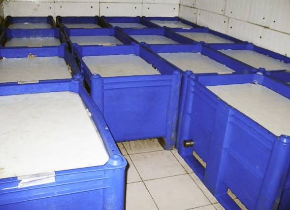 Гнет пластиковый 1120х670х10 мм для крупногабаритных контейнеров BoxPallet, белый [800]