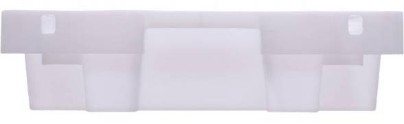 Ящик пластиковый морозостойкий со сплошными стенками и дном, 600х400х100 мм, белый [224-1 М]