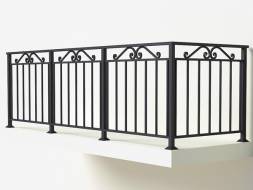 Металлическое балконное ограждение БО-2, 1 пог. м.