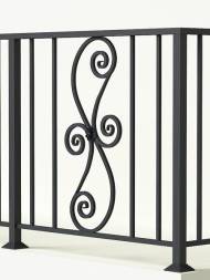 Металлическое балконное ограждение БО-3, 1 пог. м.