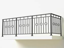 Металлическое балконное ограждение БО-4, 1 пог. м.
