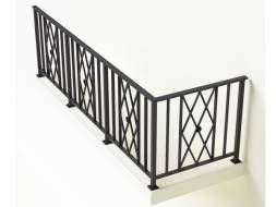 Металлическое балконное ограждение БО-9, 1 пог. м.