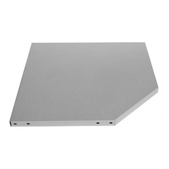 Полка угловая СТФ 700х700 для полок глубиной 500 мм, серебристый, RAL 7035 [КГ029111]