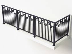 Металлическое балконное ограждение БО-16, 1 пог. м.