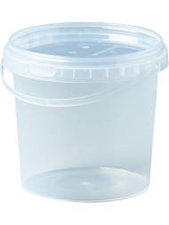 Контейнер 1л. круглый, d-131мм, с ручкой, с прозрачной крышкой