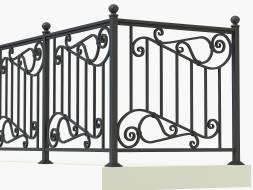 Металлическое балконное ограждение БО-20, 1 пог. м.