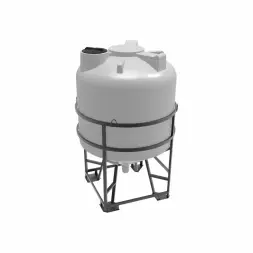 Емкость ЦКТ 5000 л с патрубком 110мм под плотность до 1,5 г/см3 белая в обрешетке