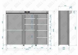 Металлический роллетный шкаф ROLL-BOX SIMPLE 24.06.356.V1
