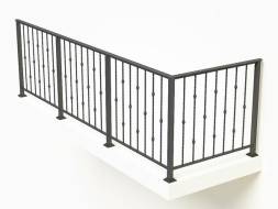 Металлическое балконное ограждение БО-24, 1 пог. м.