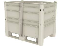 Крупногабаритный сплошной пластиковый контейнер EcoLine, 1200х800х950 мм, серый [EcoLine-650]